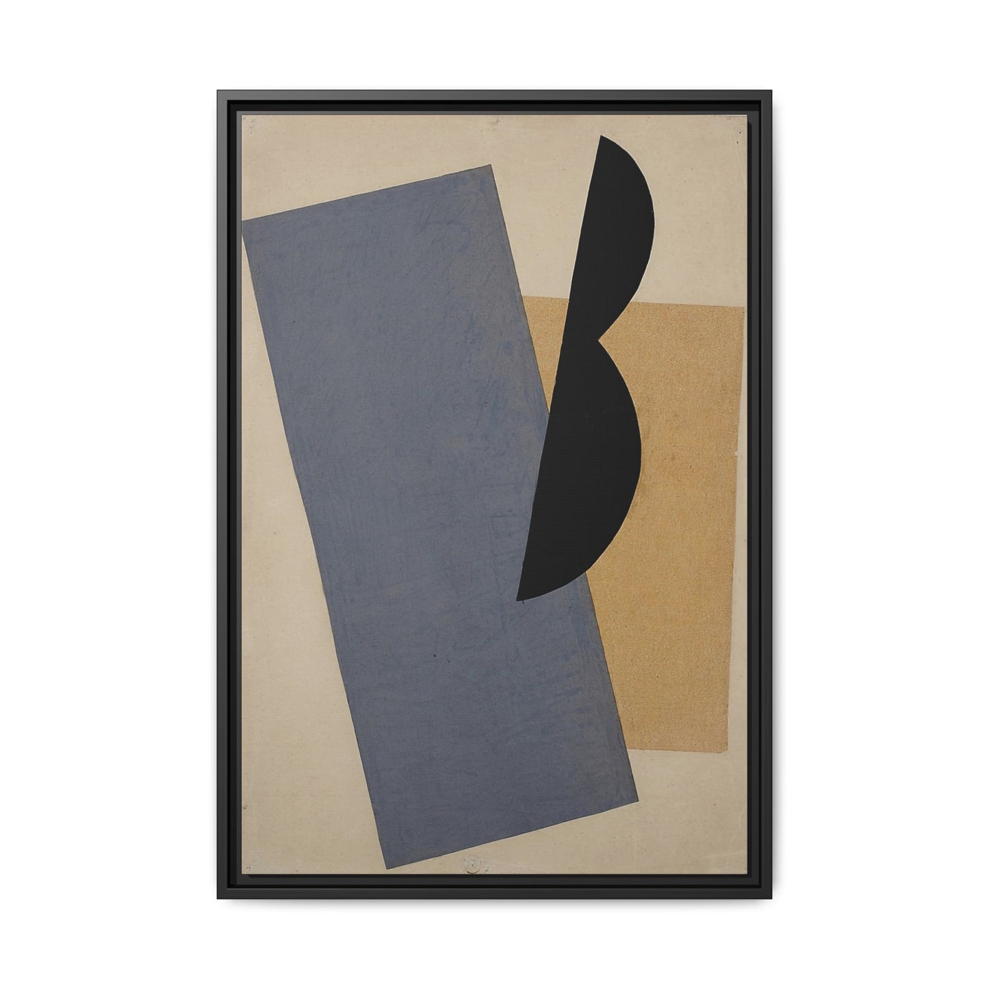Composition Blue-Yellow-Black (1920) by El Lissitzky / Toile encadrée sur caisse américaine