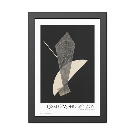 Konstruktion V (1923) by László Moholy-Nagy / Affiche Encadrée série ART's Collection