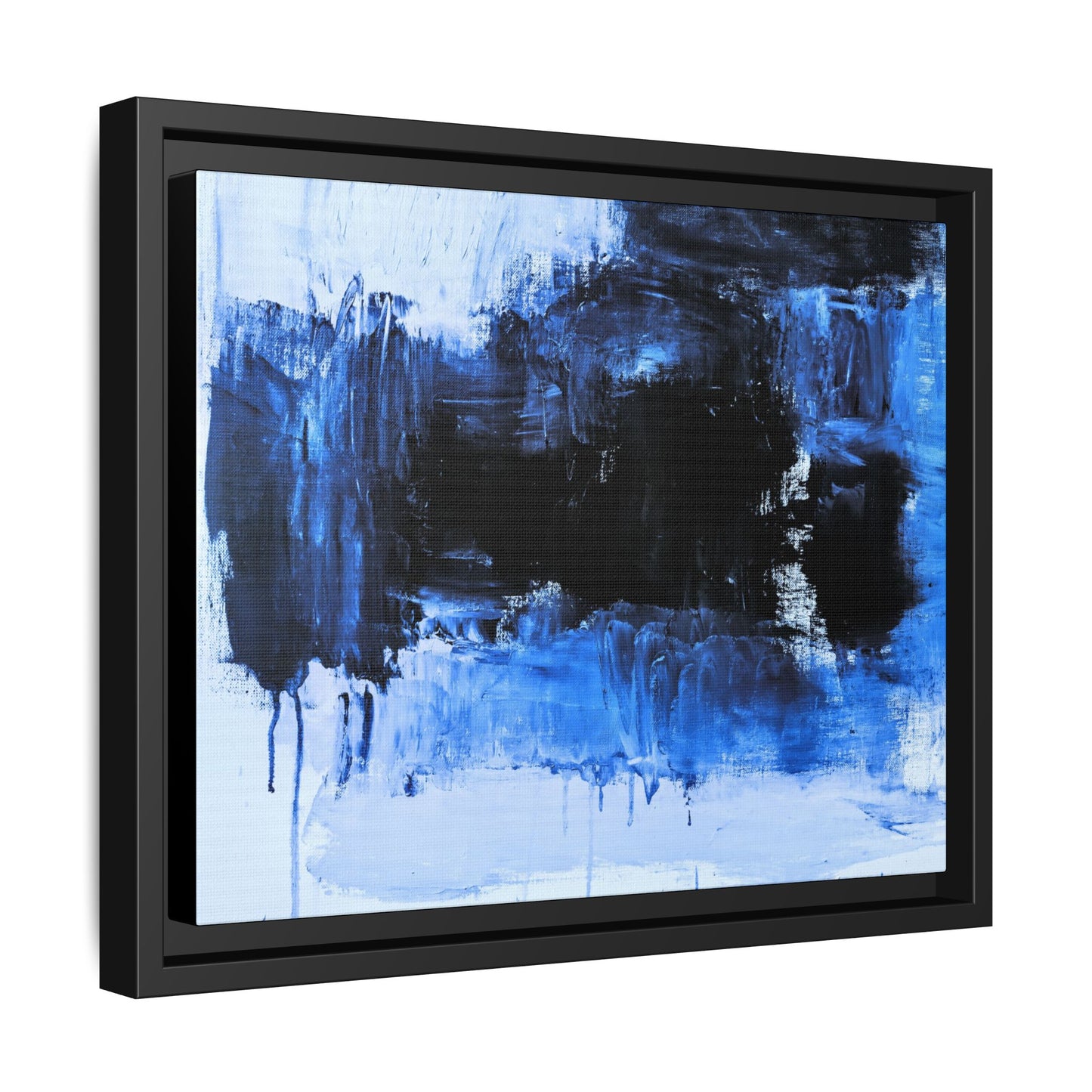 Tableau Beaux Arts Black Ocean "Série Sign Collections" / Toile encadrée sur caisse américaine