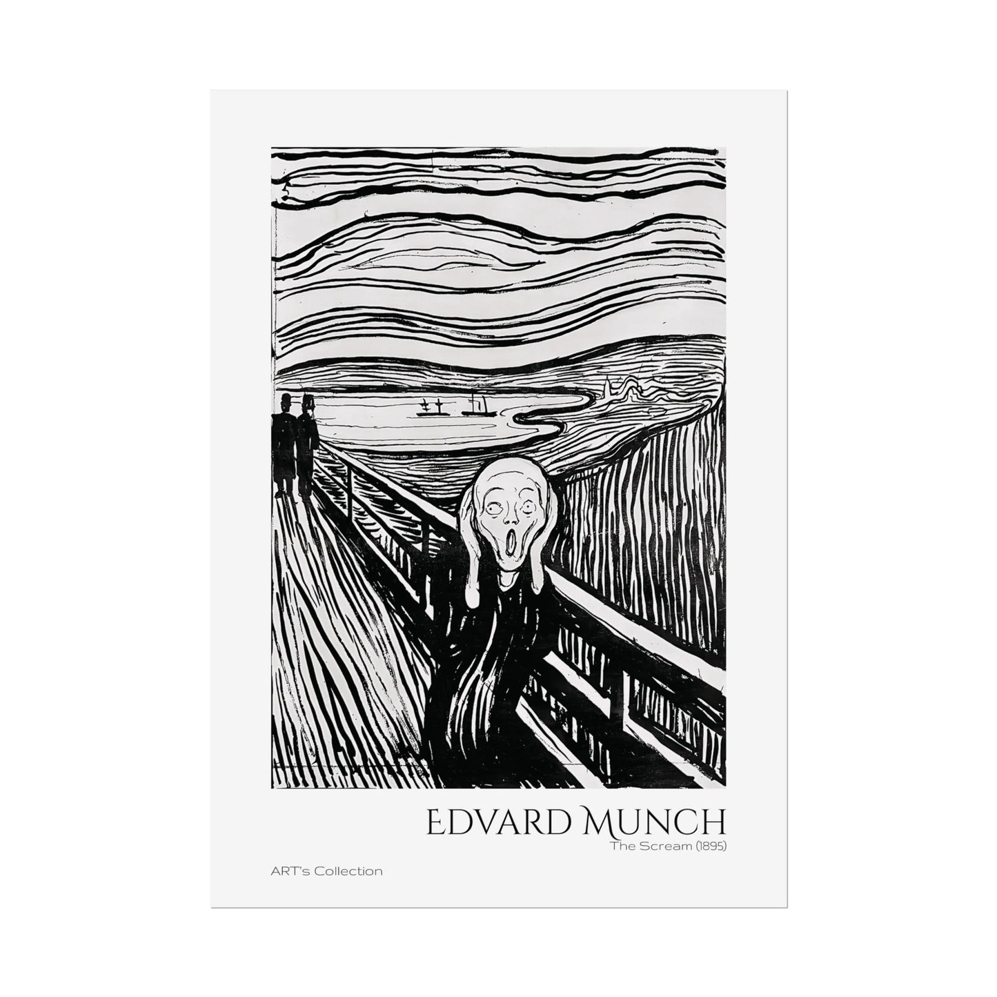 The Scream (1895) by Edvard Munch / Affiche imprimée - Série ART's Collection