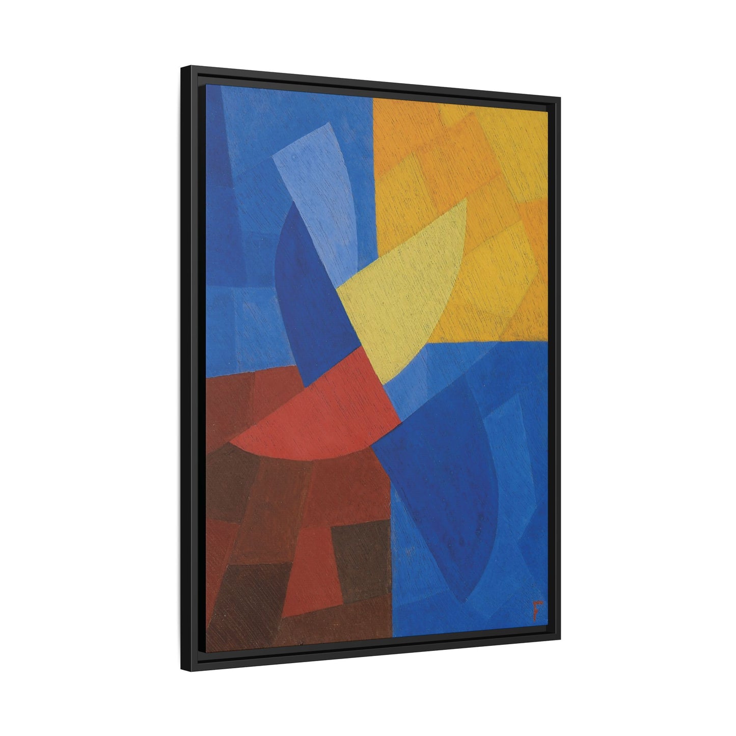 Composition (around 1932) by Otto Freundlich / Toile encadrée sur caisse américaine