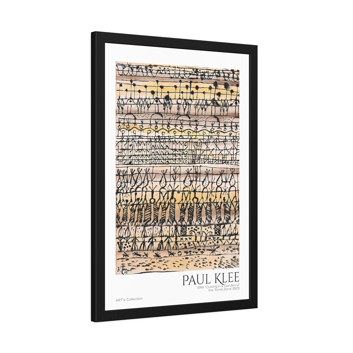 ERA. Cooling in a Garden of the Torrid Zone (1923) by Paul Klee / Affiche Encadrée série ART's Collection