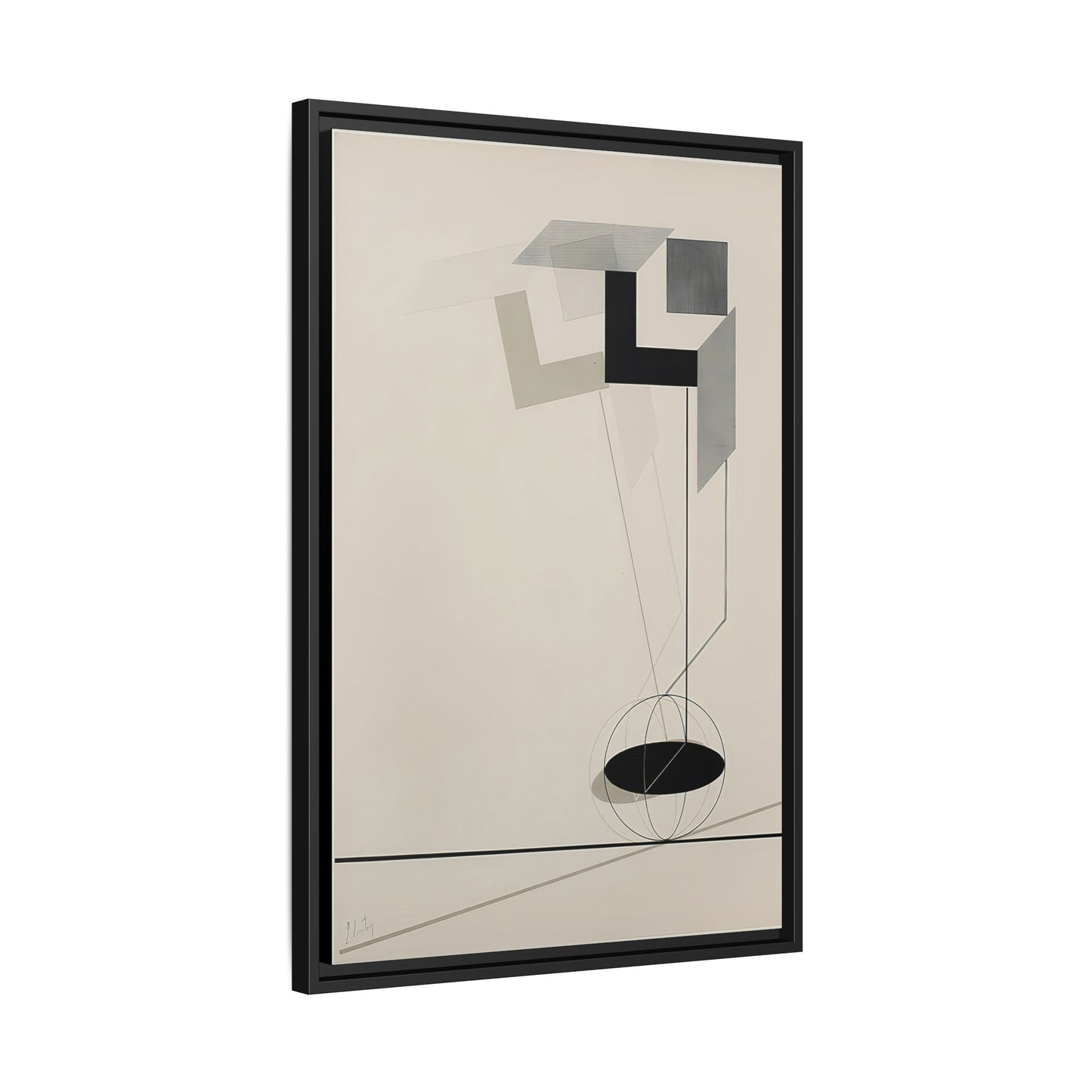 Kestnermappe Proun, Rob. Levnis and Chapman GmbH Hannover #2 (1923) by El Lissitzky / Toile encadrée sur caisse américaine