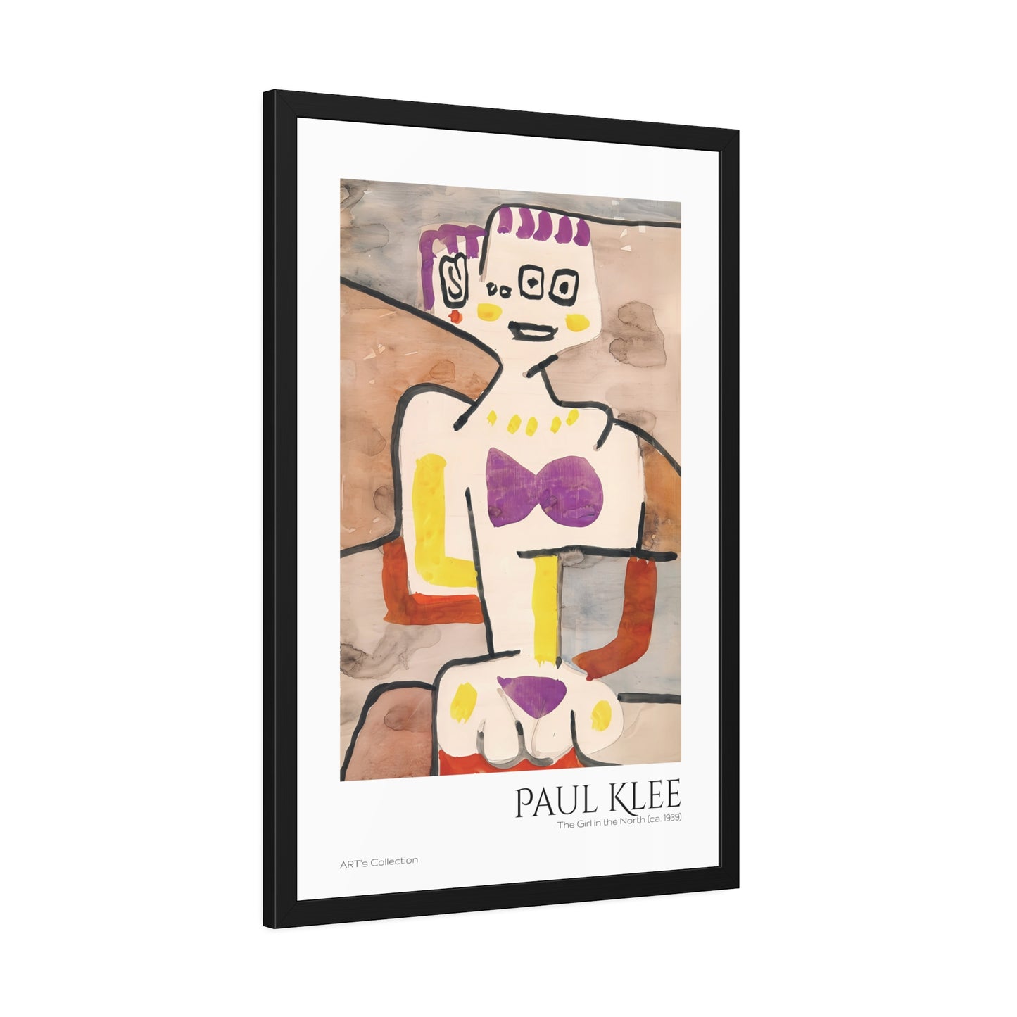 The Girl in the North (ca. 1939) by Paul Klee / Affiche Encadrée série ART's Collection