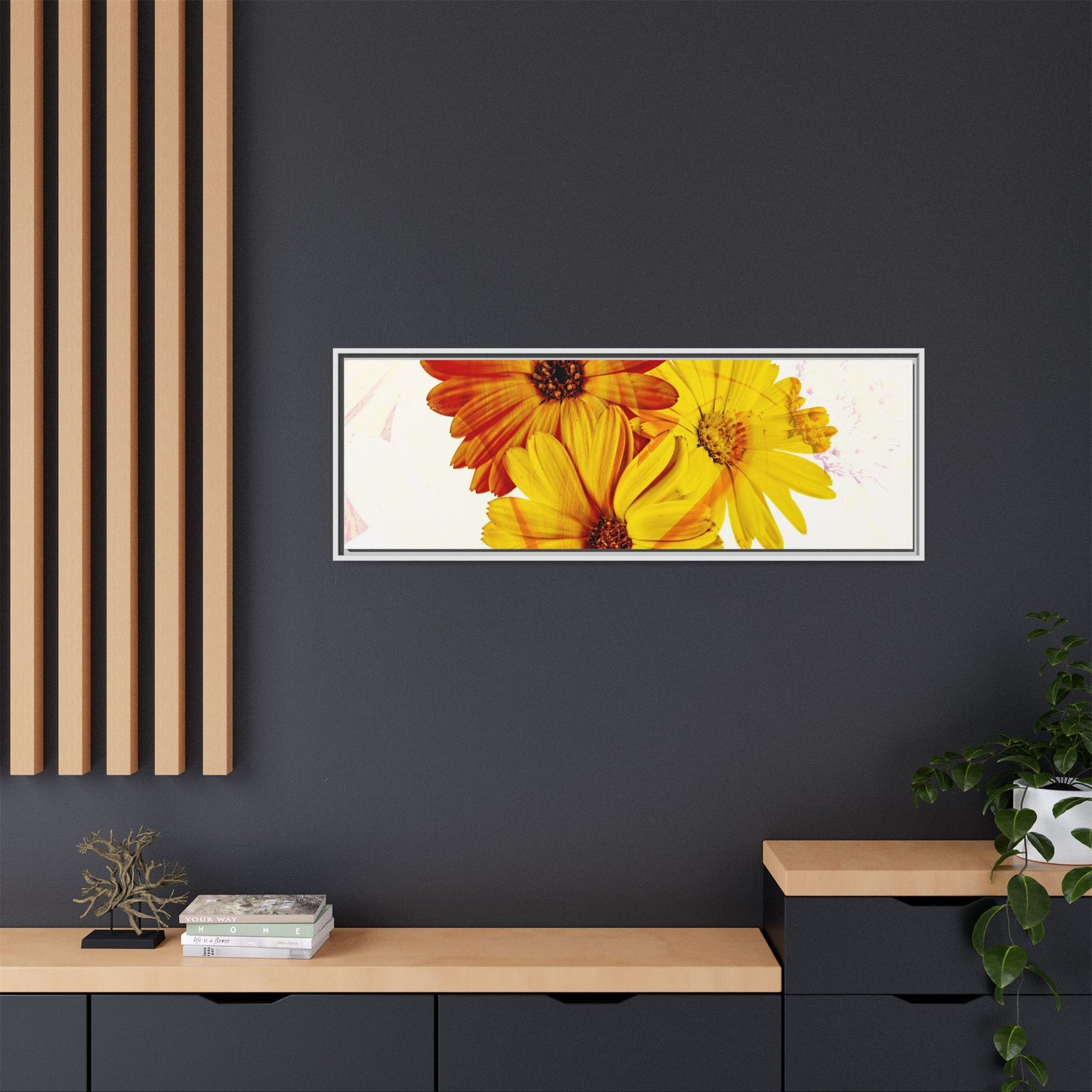 Collection Signature "FLORAL Numéro 13" sur Toile encadrée avec caisse américaine