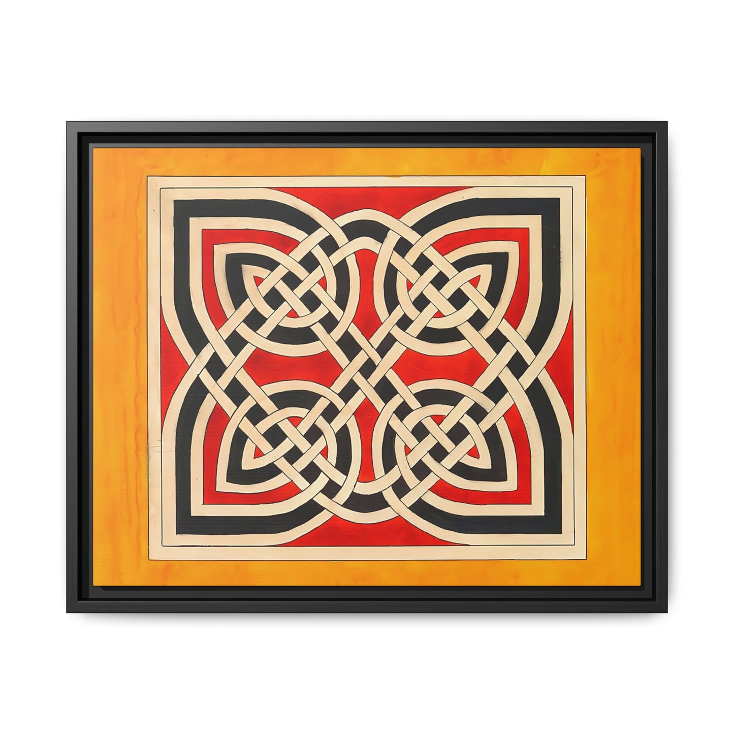 Celtic Ornament (ca 1900) by Elizabeth A. Nedwill / Toile encadrée sur caisse américaine