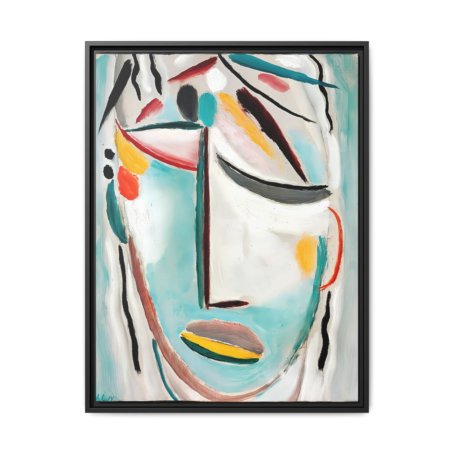 Saviour's face Martyr (1919) by Alexej von Jawlensky / Toile encadrée sur caisse américaine