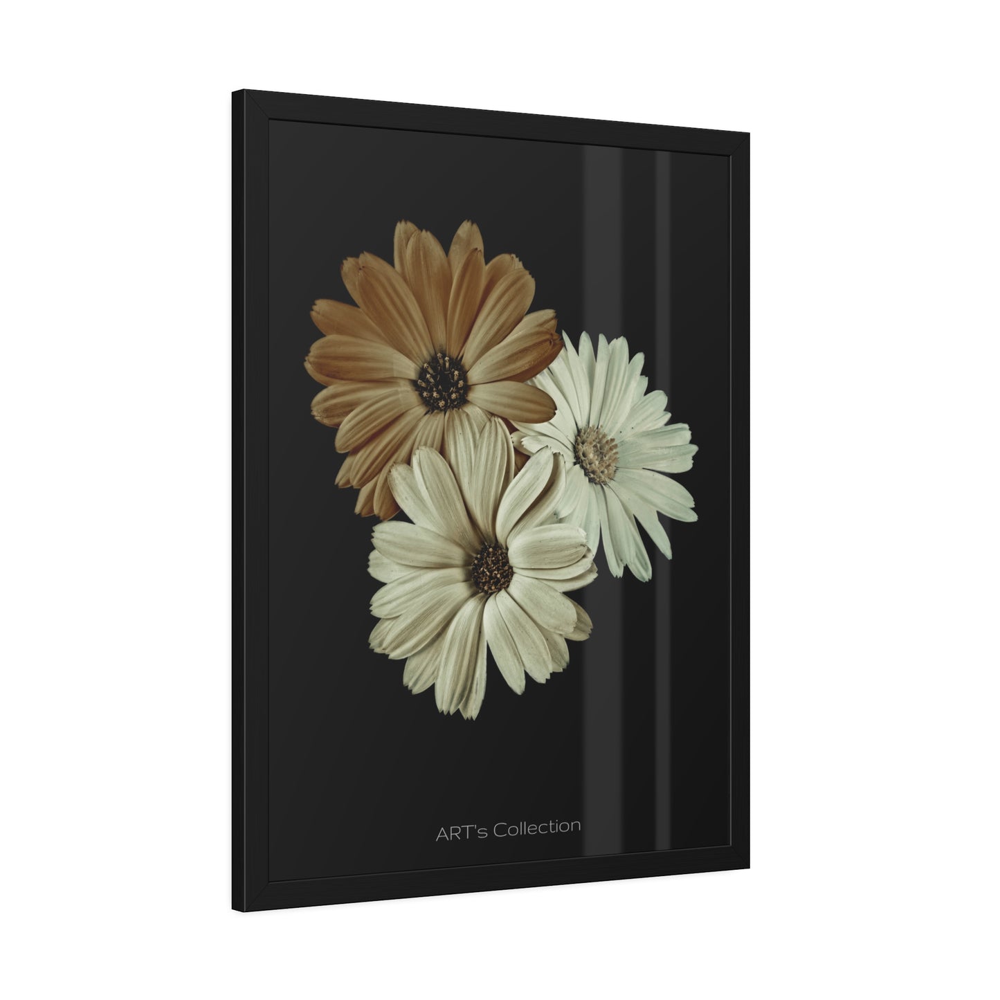Collection Signature "FLORAL Numéro 3" sur Affiche Encadrée série ART's Collection