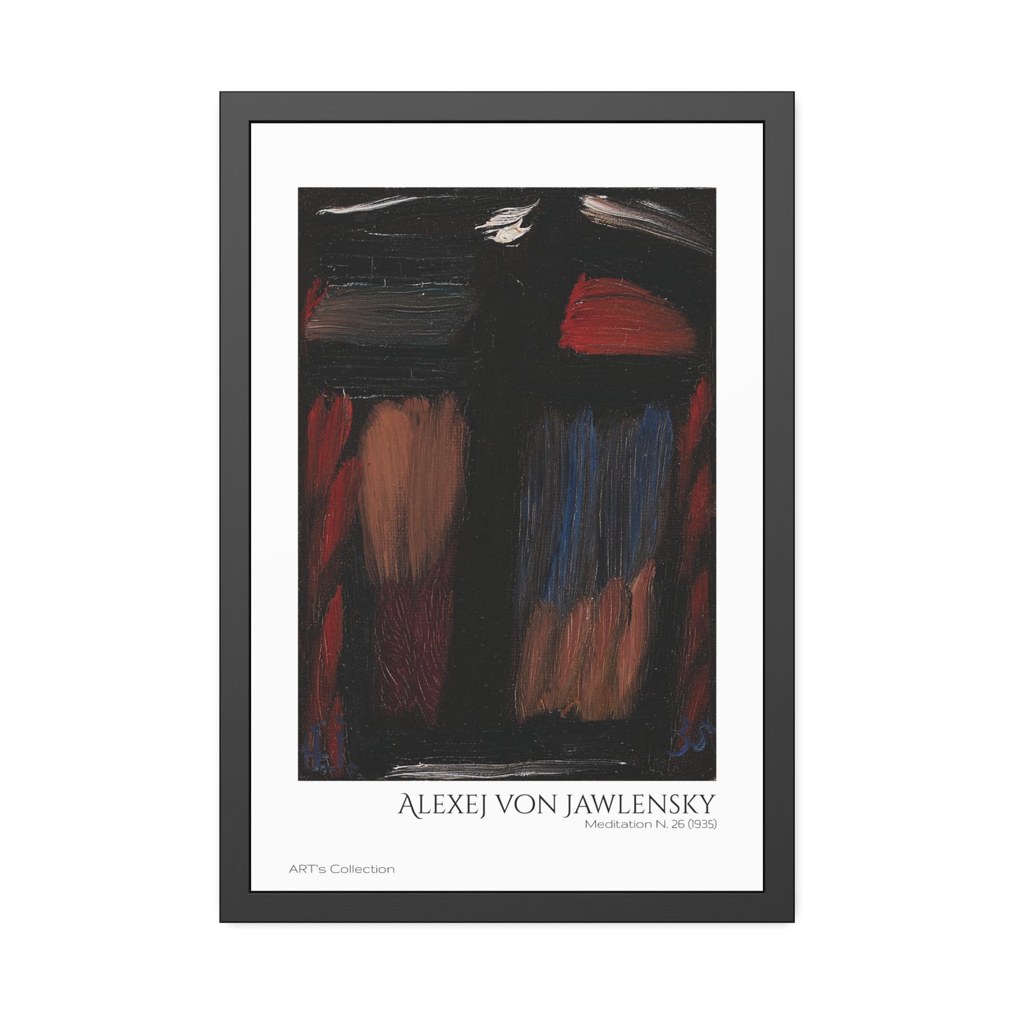 Meditation N. 26 (1935) by Alexej von Jawlensky / Affiche Encadrée série ART's Collection