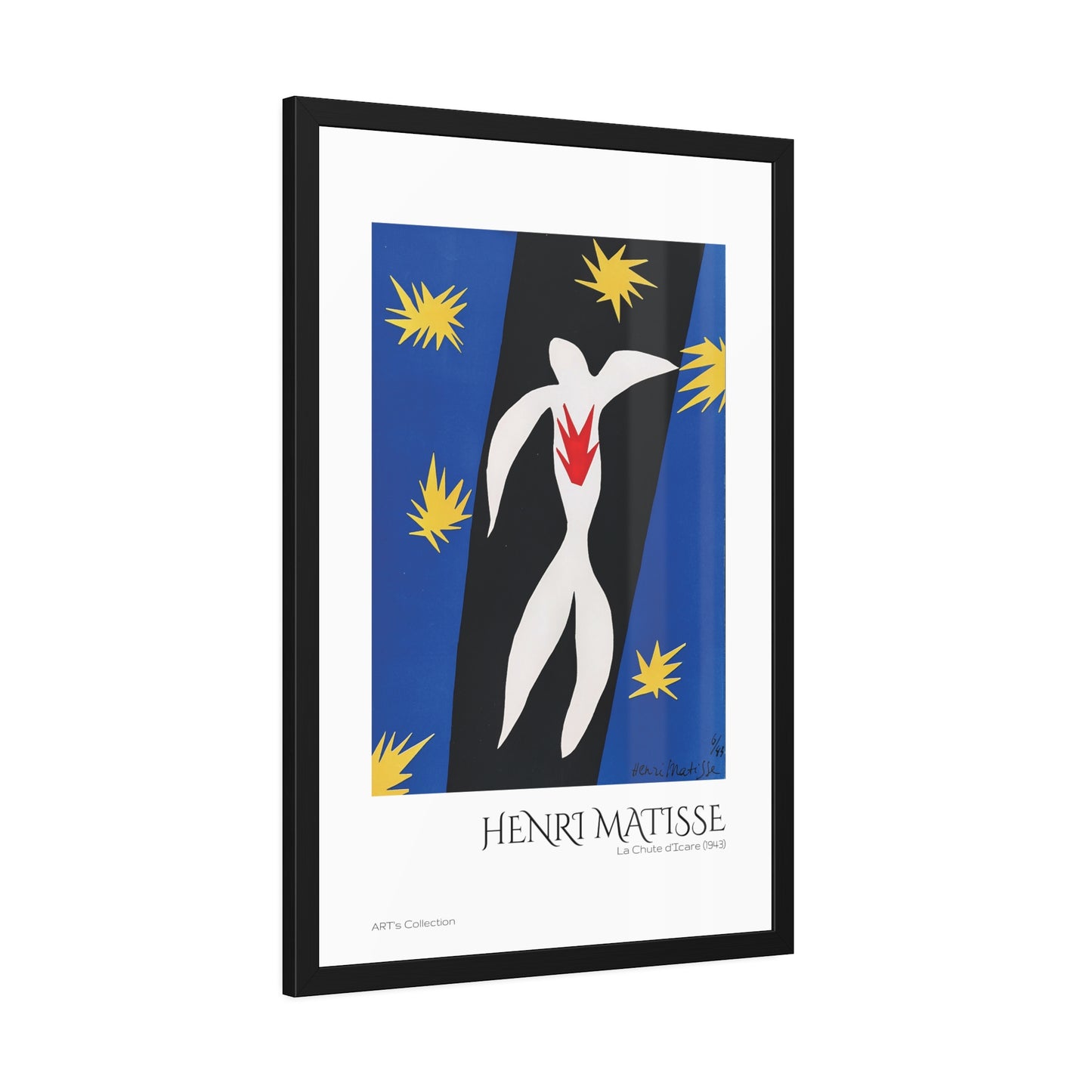 La Chute d'Icare (1943) by Henri Matisse / Affiche Encadrée série ART's Collection