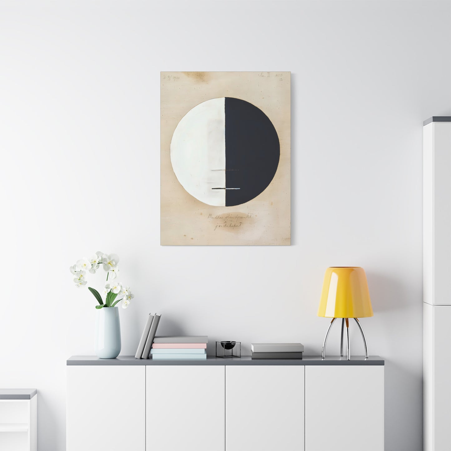 Buddhas Standpoint in the Earthly Life No. 3 (1920) by Hilma af Klint / Reproduction Fine Art sur Toile / Epaisseur 3.2 cm - 1.25 inch