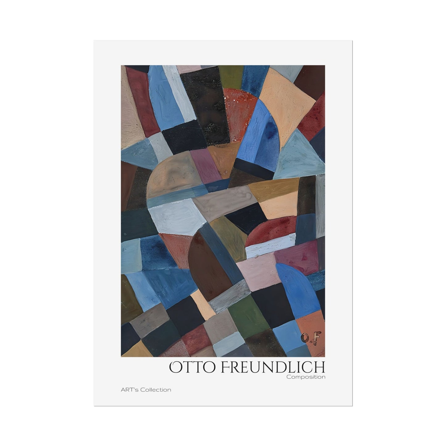 Composition by Otto Freundlich / Affiche imprimée - Série ART's Collection