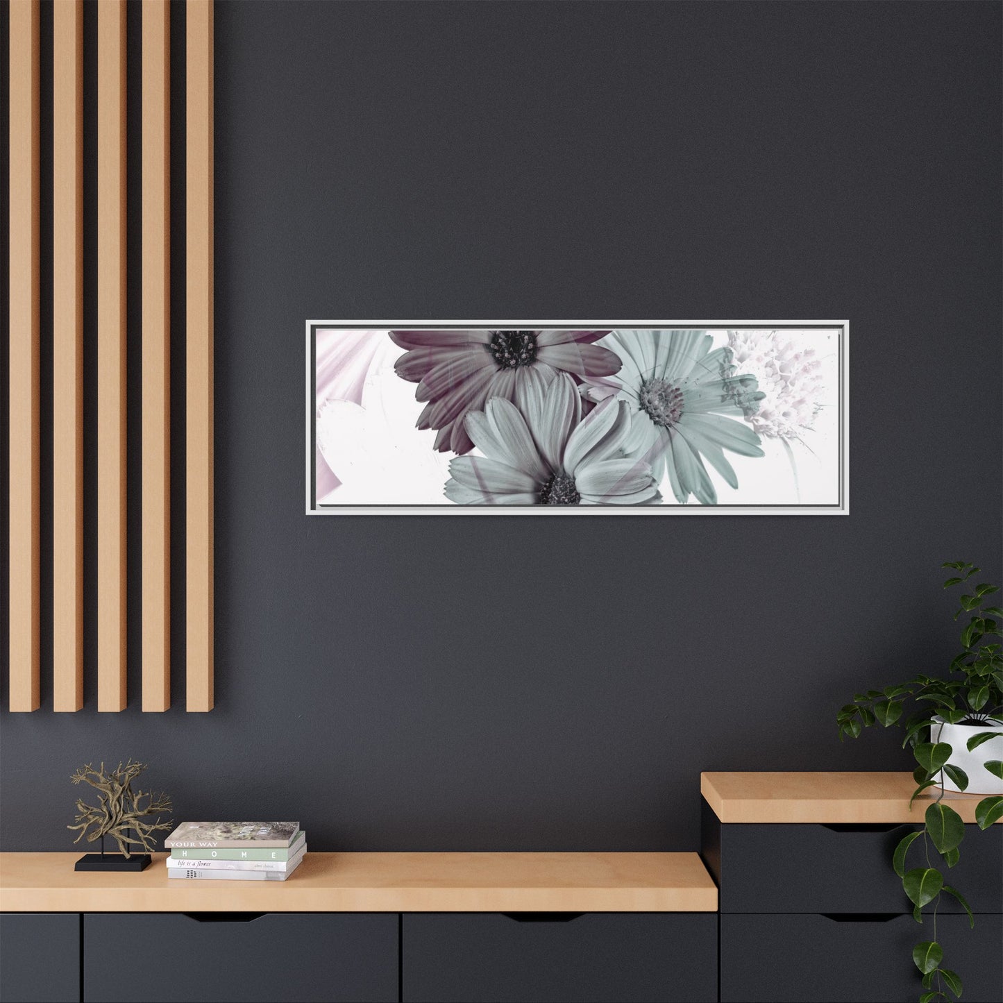 Collection Signature "FLORAL Numéro 15" sur Toile encadrée avec caisse américaine