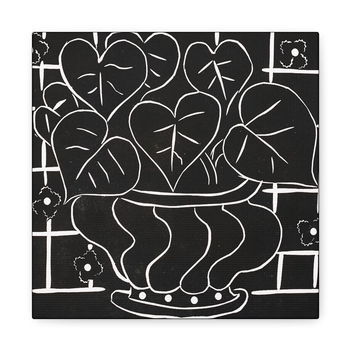 Corbeille de bégonias I (1938) by Henri Matisse / Reproduction Fine Art sur Toile / Large Epaisseur 3.2 cm - 1.25 inch