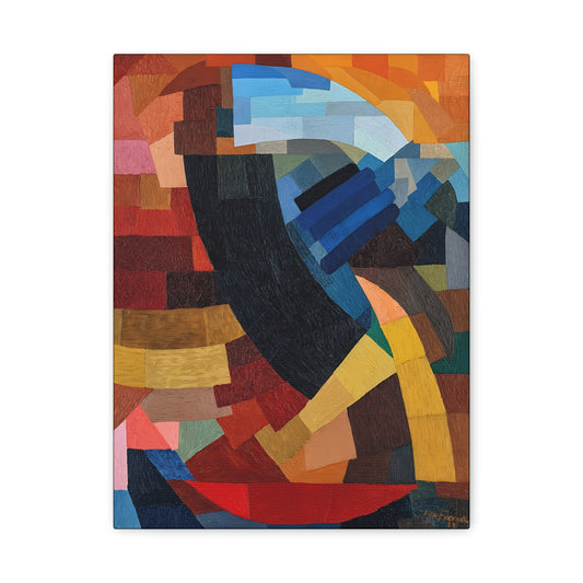 Fragments de figure à l'ensemble des plans (1928) by Otto Freundlich / Reproduction Fine Art sur Toile / Epaisseur 3,2cm - 1'25 po