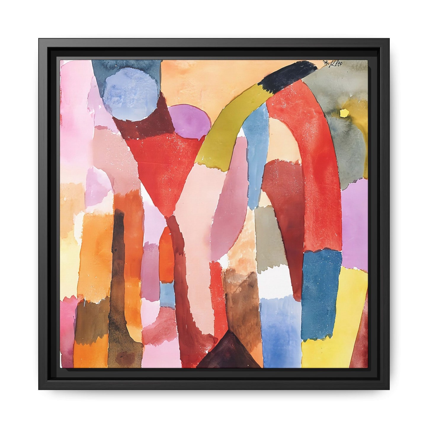 Movement of Vaulted Chambers (1915) by Paul Klee / Toile encadrée sur caisse américaine