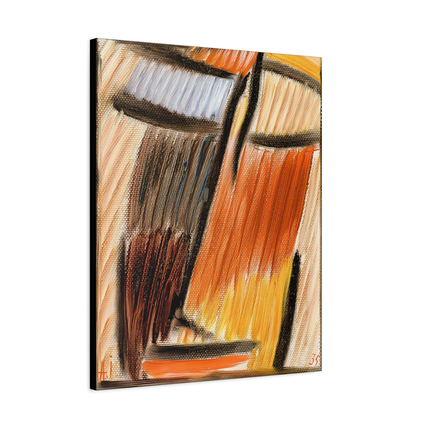 Meditation (1937) by Alexej von Jawlensky / Reproduction Fine Art sur Toile / Epaisseur 3.2 cm - 1.25 inch