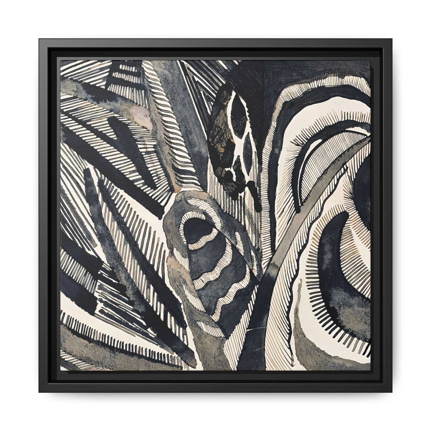Landschaft (1918) by Otto Freundlich / Toile encadrée sur caisse américaine