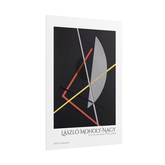 E IV, Konstruktion VII (ca 1922) by László Moholy-Nagy / Affiche imprimée - Série ART's Collection