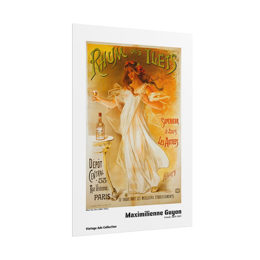 Rhum Des Ilets (1880-1900) by Maximilienne Guyon / Affiche imprimée - Série Vintage Ads Collection