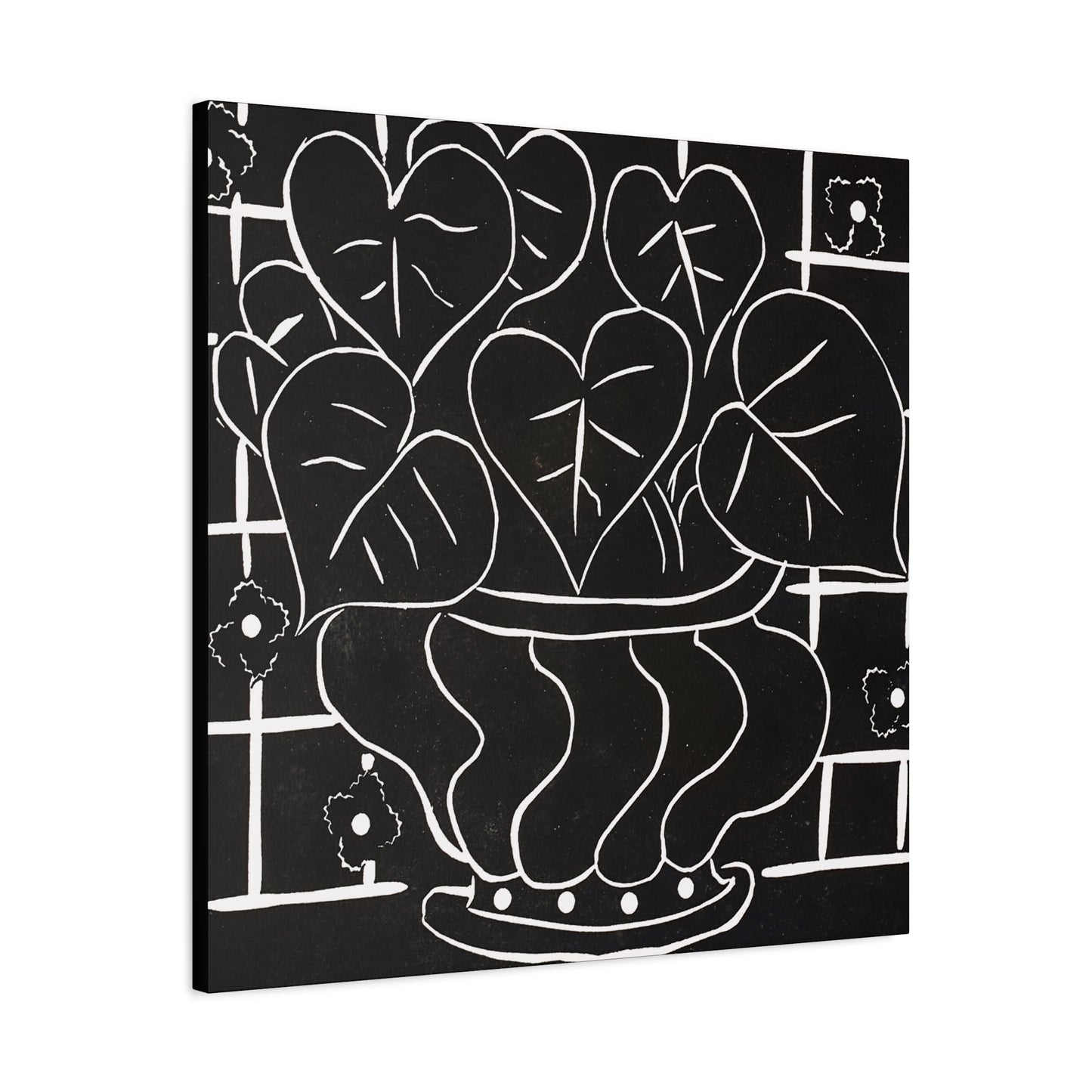 Corbeille de bégonias I (1938) by Henri Matisse / Reproduction Fine Art sur Toile / Large Epaisseur 3.2 cm - 1.25 inch