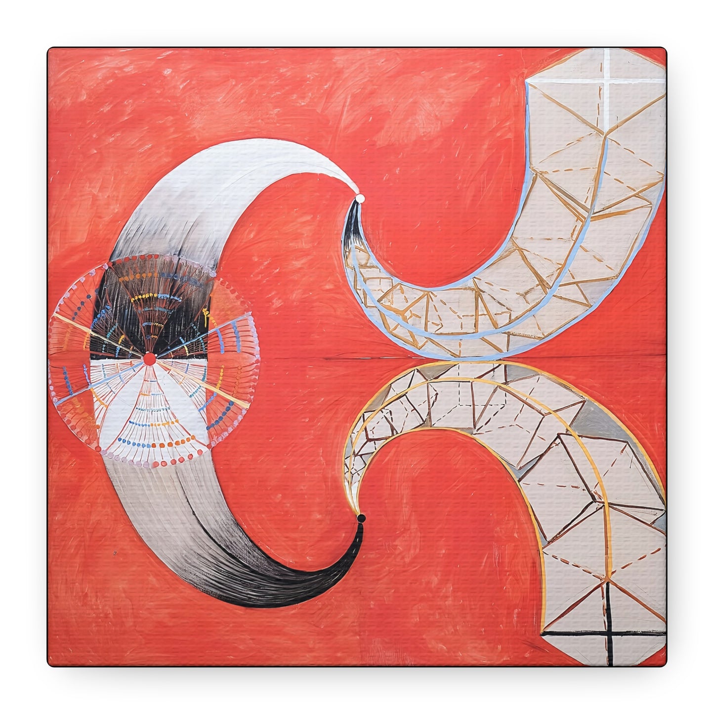 Group IX-SUW, The Swan, No. 9 (1915) by Hilma af Klint / Reproduction Fine Art sur Toile / Large Epaisseur 3.2 cm - 1.25 inch
