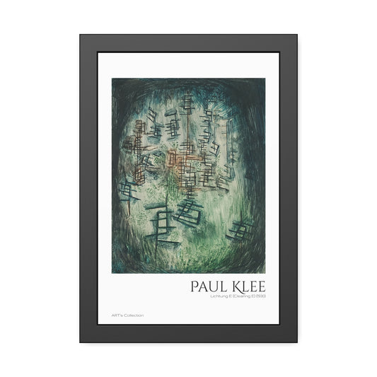 Lichtung E (Clearing E) (1930) by Paul Klee / Affiche Encadrée série ART's Collection
