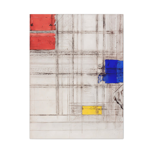 Study for a Composition (1940 -1941) by Piet Mondrian / Reproduction Fine Art sur Toile / Epaisseur 3,2cm - 1'25 po