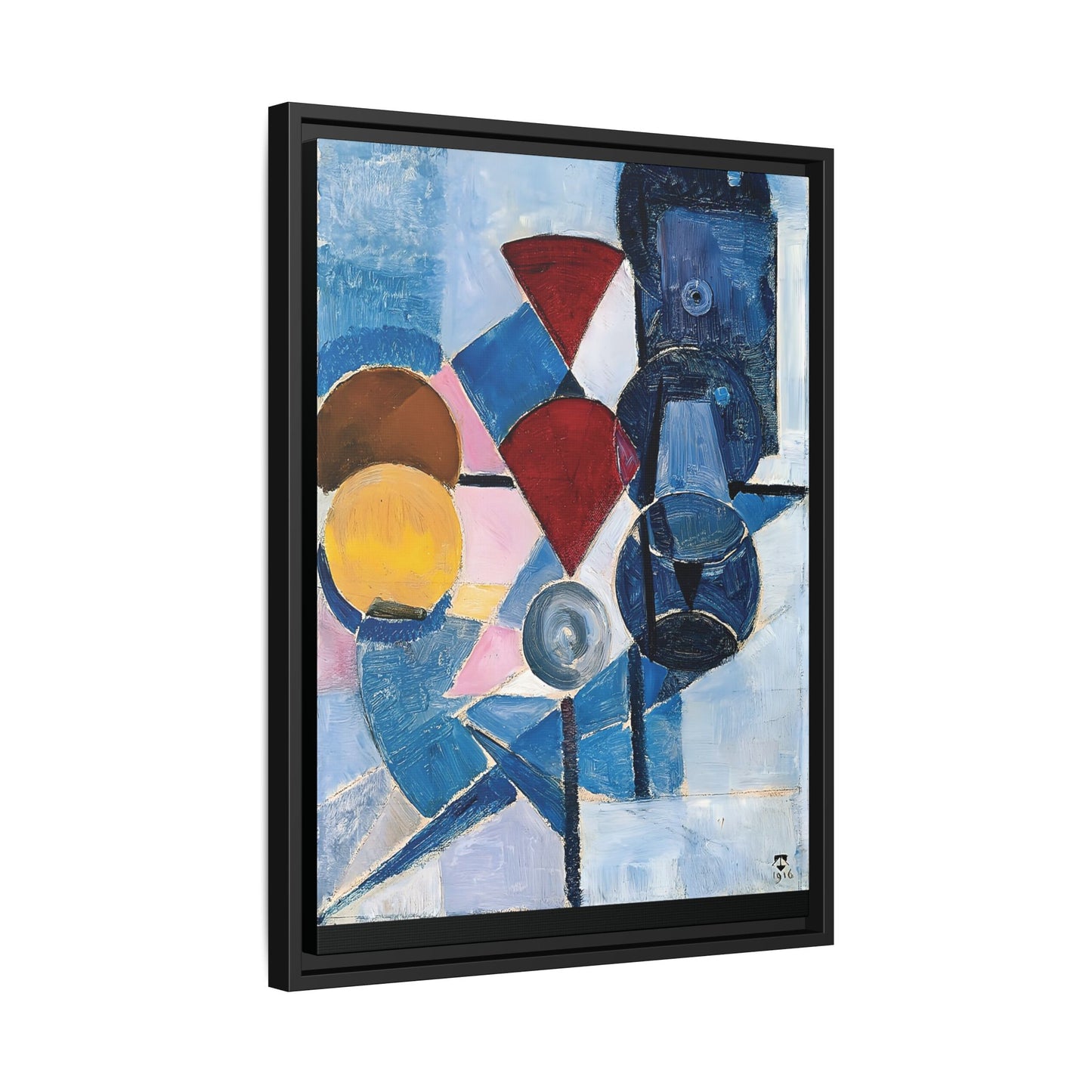 Composition II Still Life 1916 by Theo van Doesburg / Toile encadrée sur caisse américaine