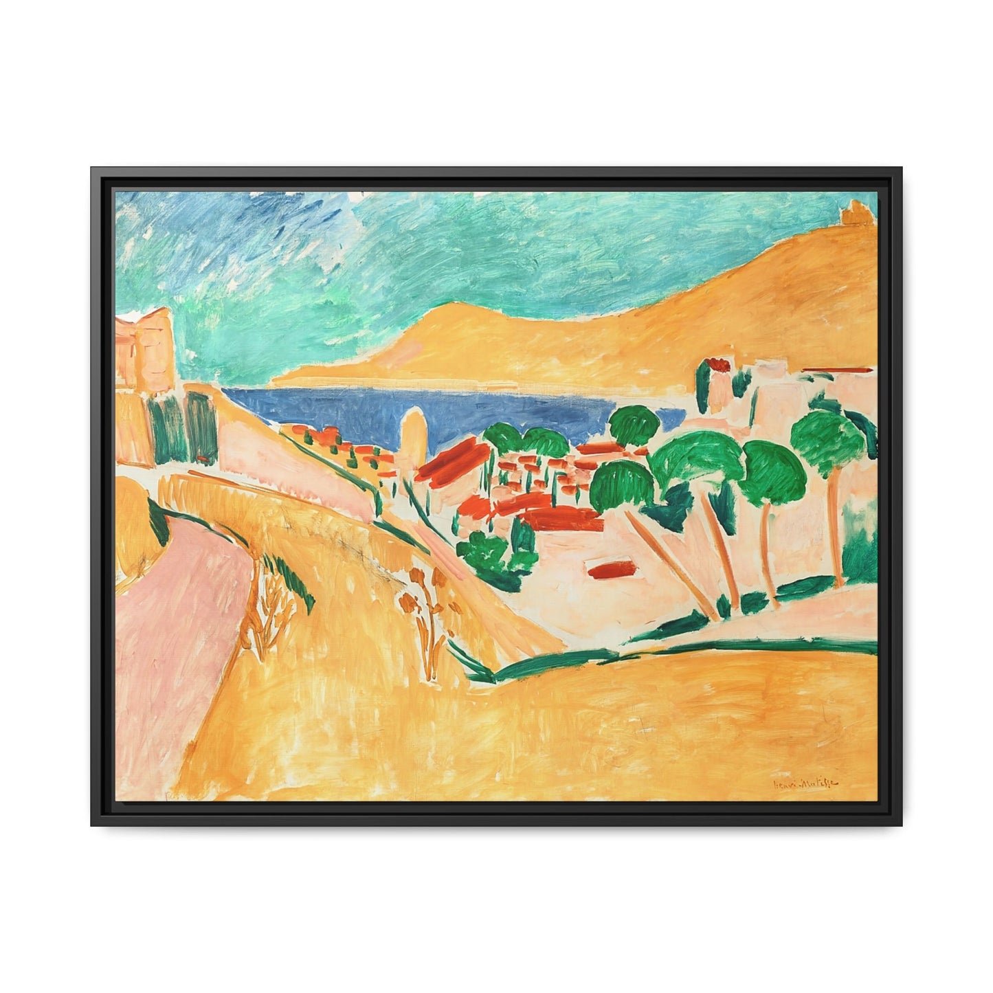 Collioure en août (autour de 1911) by Henri Matisse / Toile encadrée sur caisse américaine