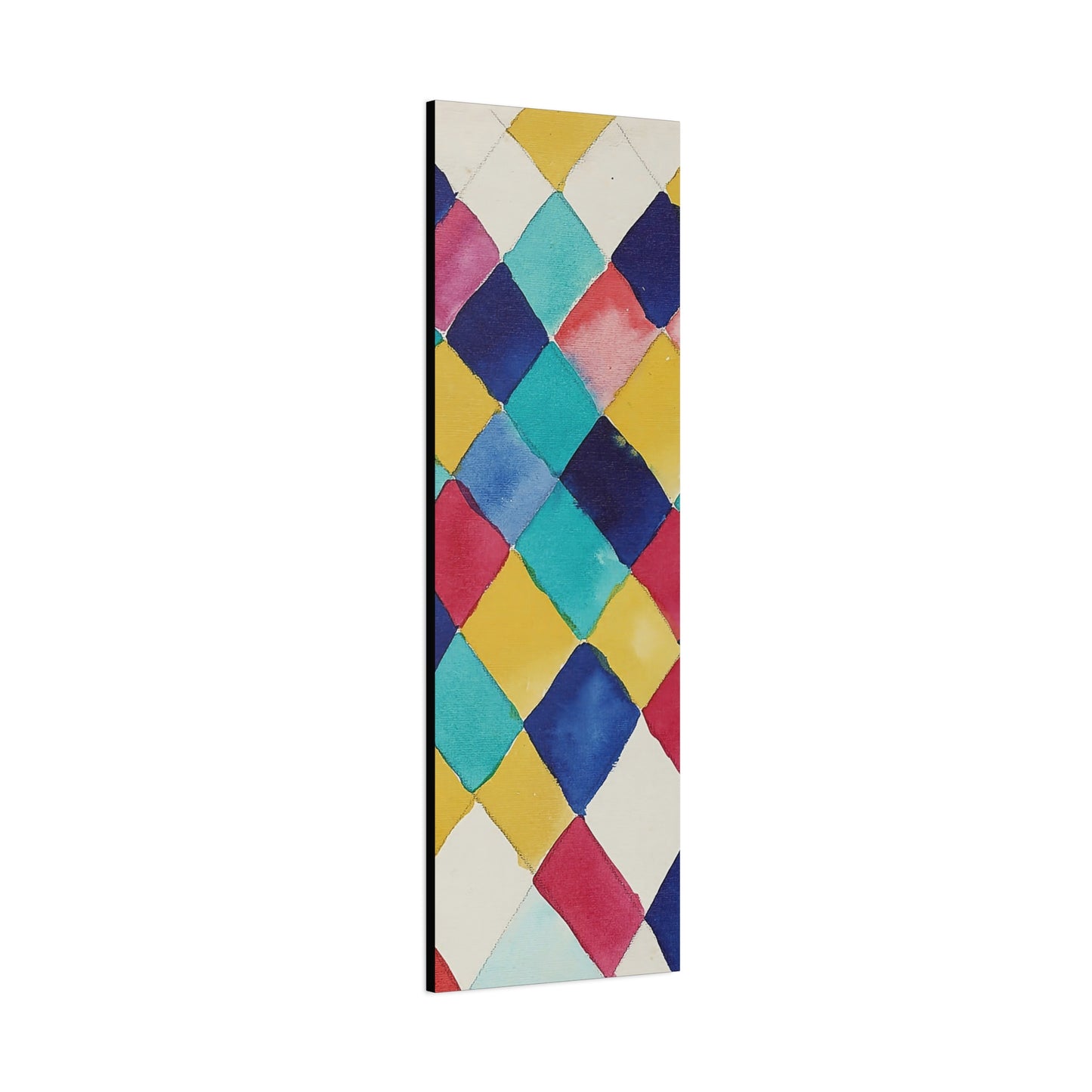 Farbstudie mit Rauten (1913) by Wassily Kandinsky / Reproduction Fine Art sur Toile / Epaisseur 3,2cm - 1'25 po