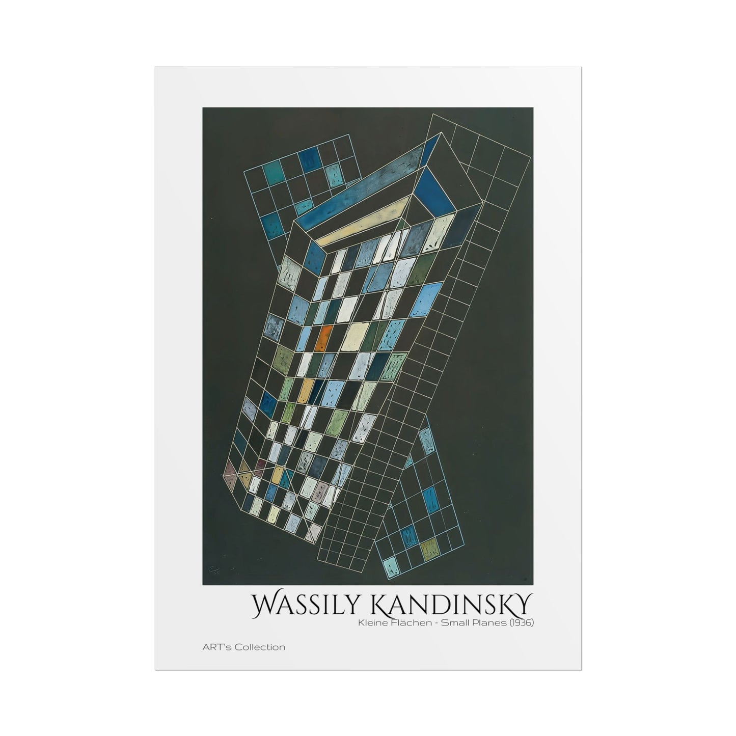 Kleine Flächen - Small Planes (1936) by Wassily Kandinsky / Affiche imprimée - Série ART's Collection