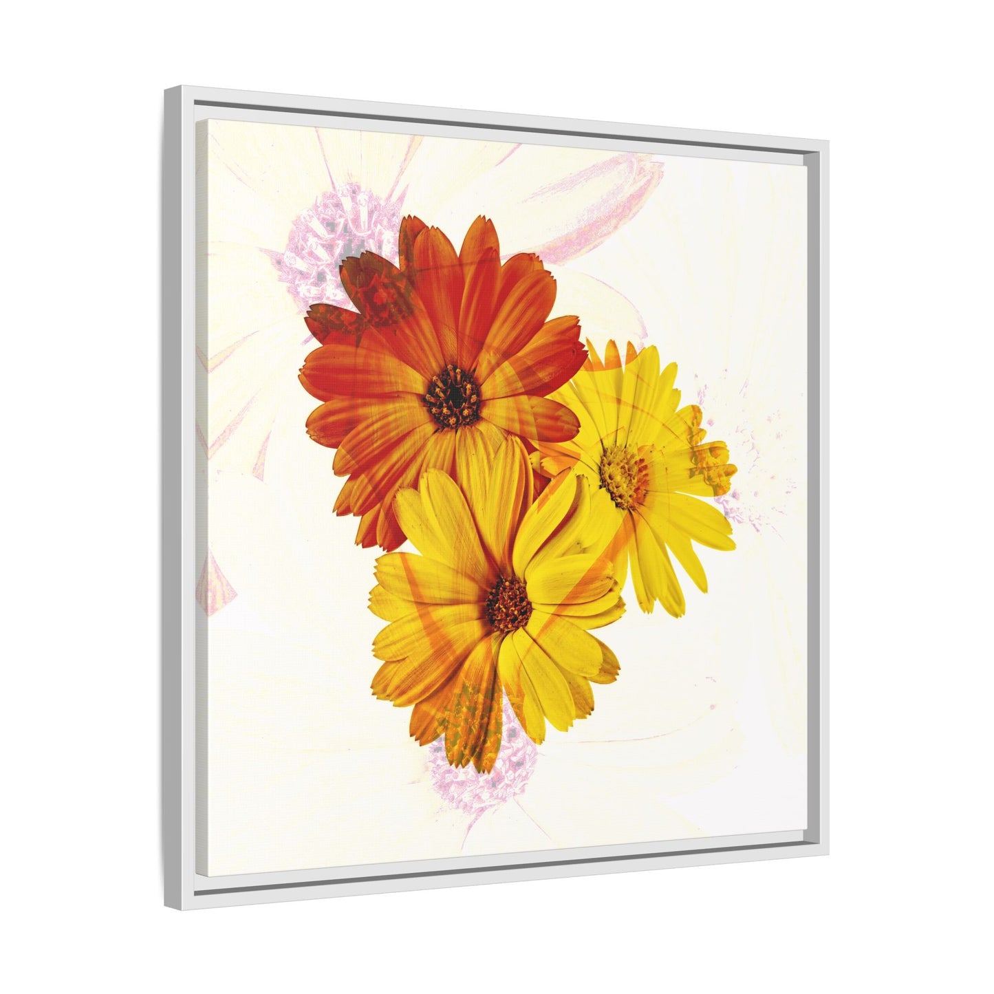 Collection Signature "FLORAL Numéro 13" sur Toile encadrée avec caisse américaine