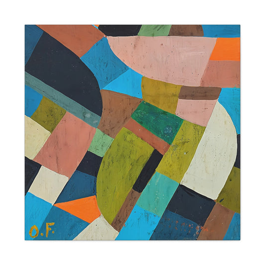 Petite Composition (Circa 1937) by Otto Freundlich / Reproduction Fine Art sur Toile / Epaisseur 3.2 cm - 1.25 inch