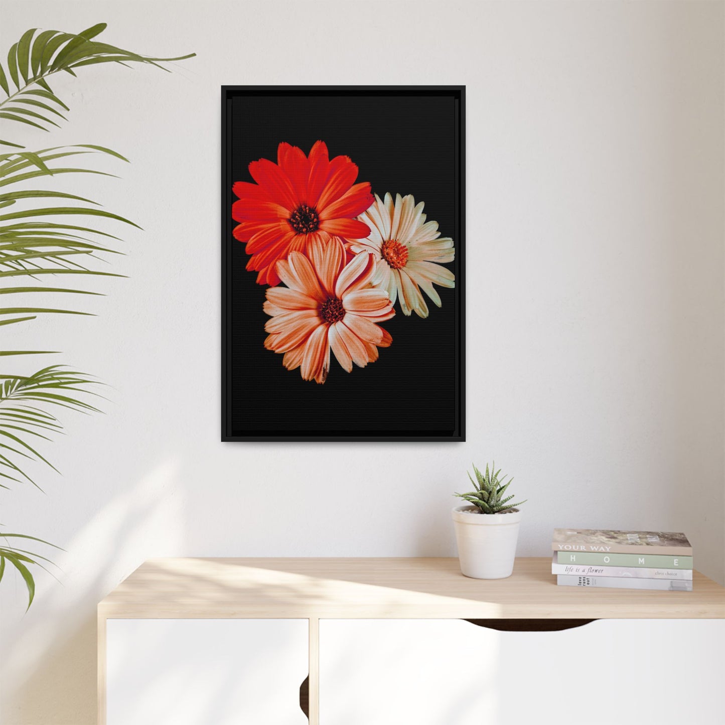 Collection Signature "FLORAL Numéro 7" sur Toile encadrée avec caisse américaine