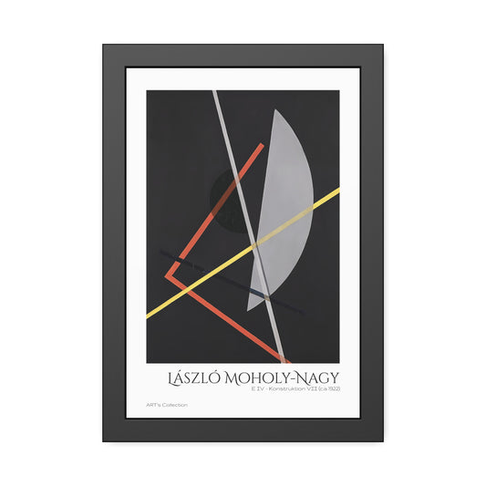 E IV - Konstruktion VII (ca 1922) by László Moholy-Nagy / Affiche Encadrée série ART's Collection