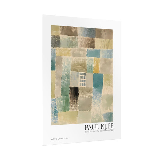 First house of a settlement (1926) by Paul Klee / Affiche imprimée - Série ART's Collection