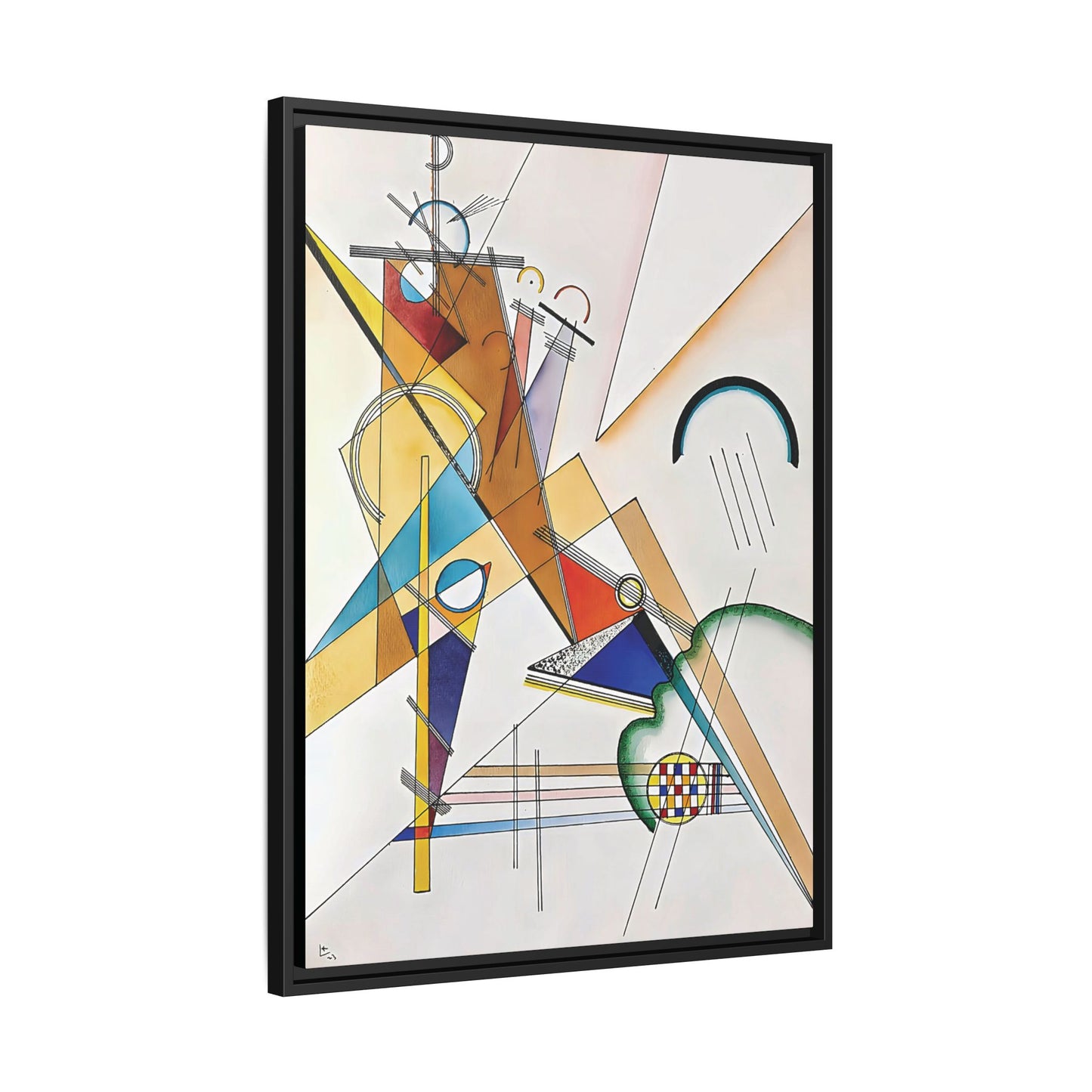 Wassily Kandinsky / Tissu (1923) / Toile encadrée sur caisse américaine