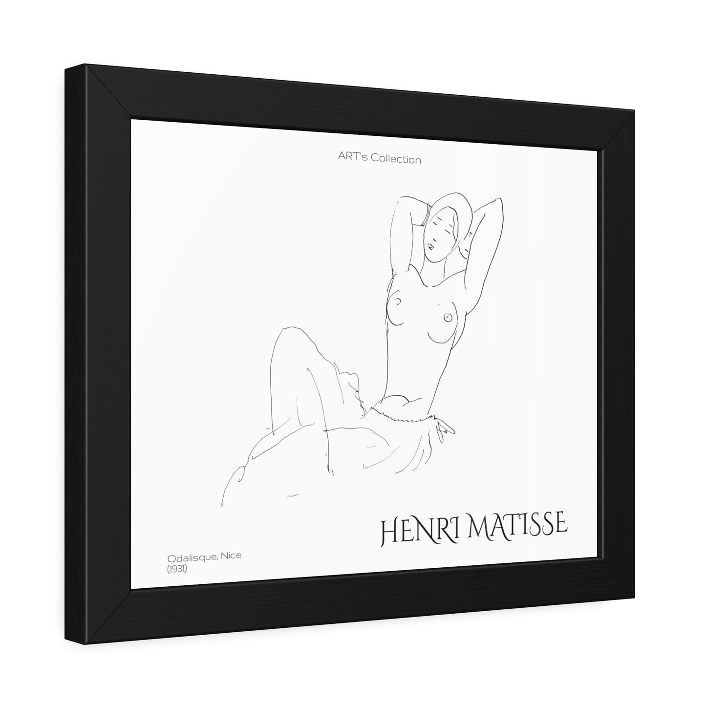 Odalisque, Nice (1931) by Henry Matisse / Affiche Encadrée série ART's Collection