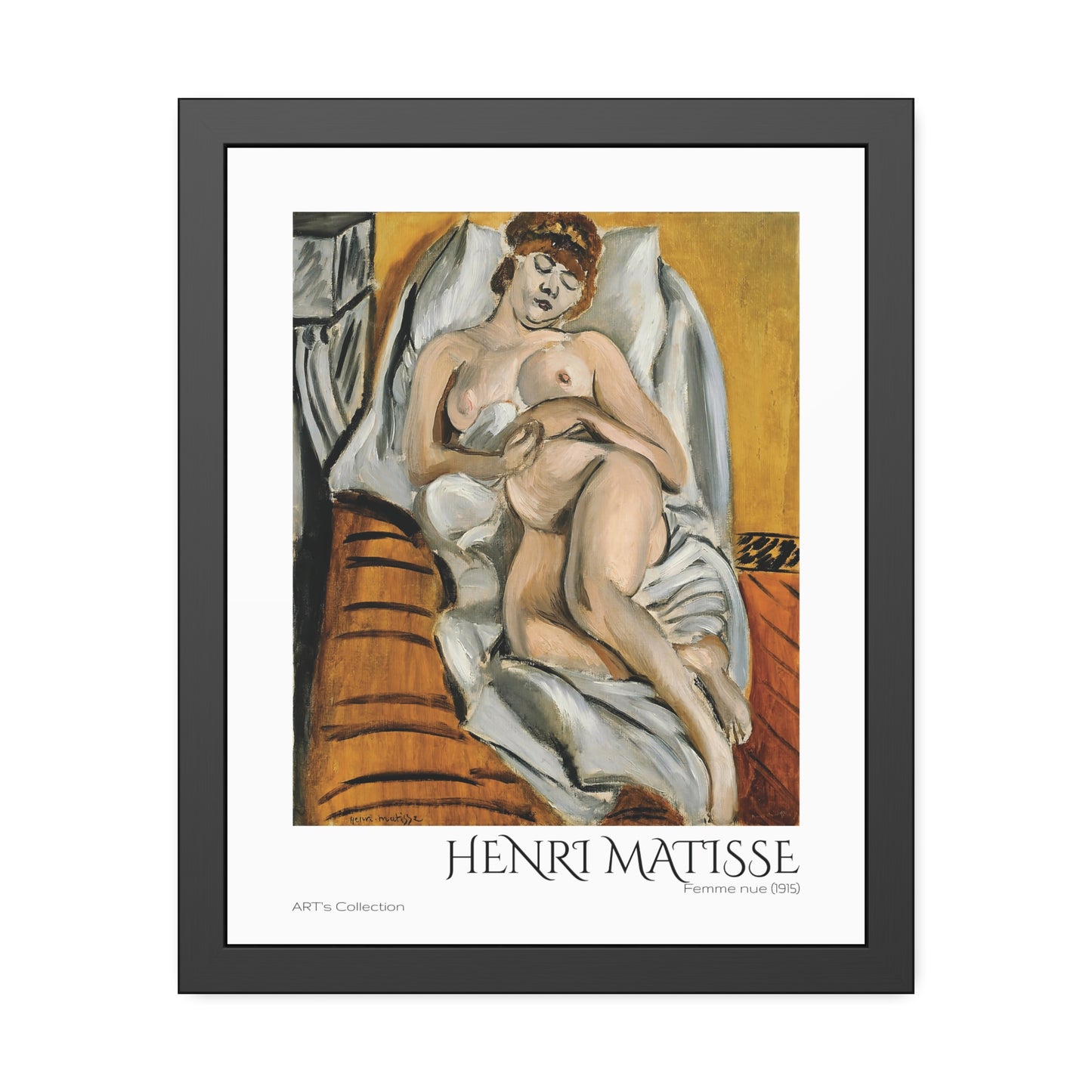 Femme nue (1915) by Henri Matisse / Affiche Encadrée série ART's Collection