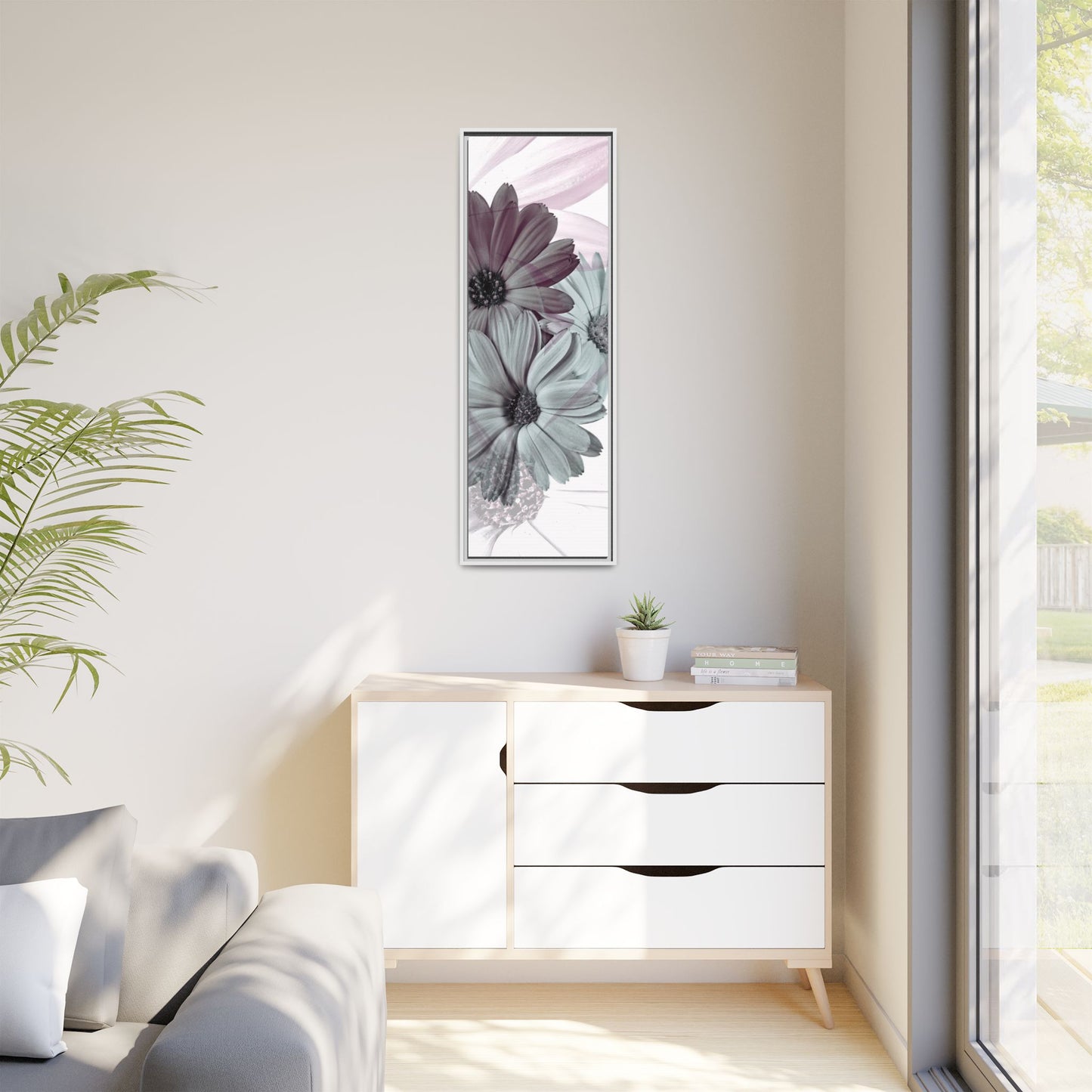 Collection Signature "FLORAL Numéro 15" sur Toile encadrée avec caisse américaine