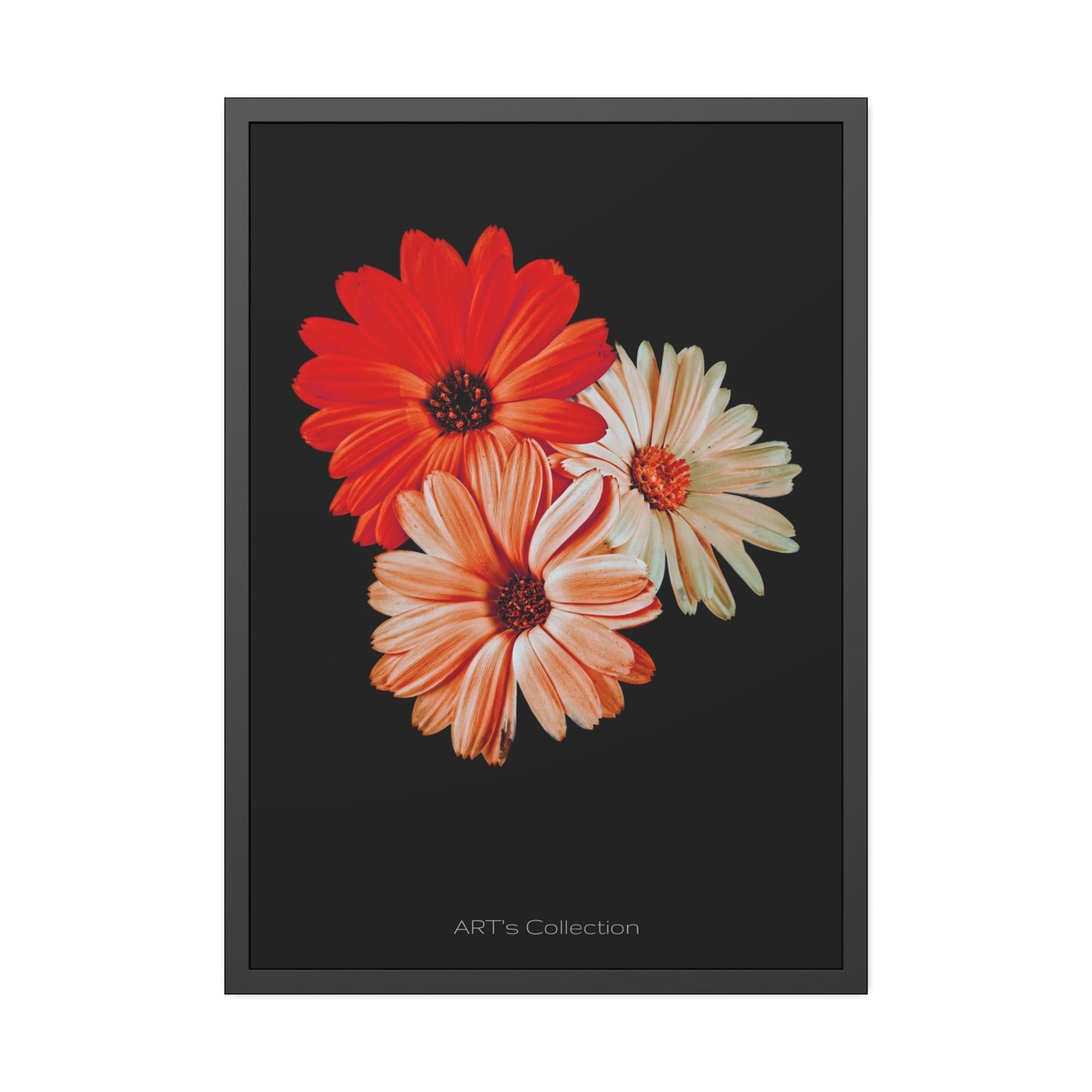 Collection Signature "FLORAL Numéro 7" sur Affiche Encadrée série ART's Collection