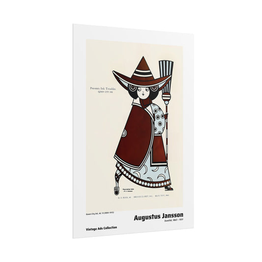 Queen City Ink, Ad. 13 (1890-1913) by Augustus Jansson / Affiche imprimée - Série Vintage Ads Collection
