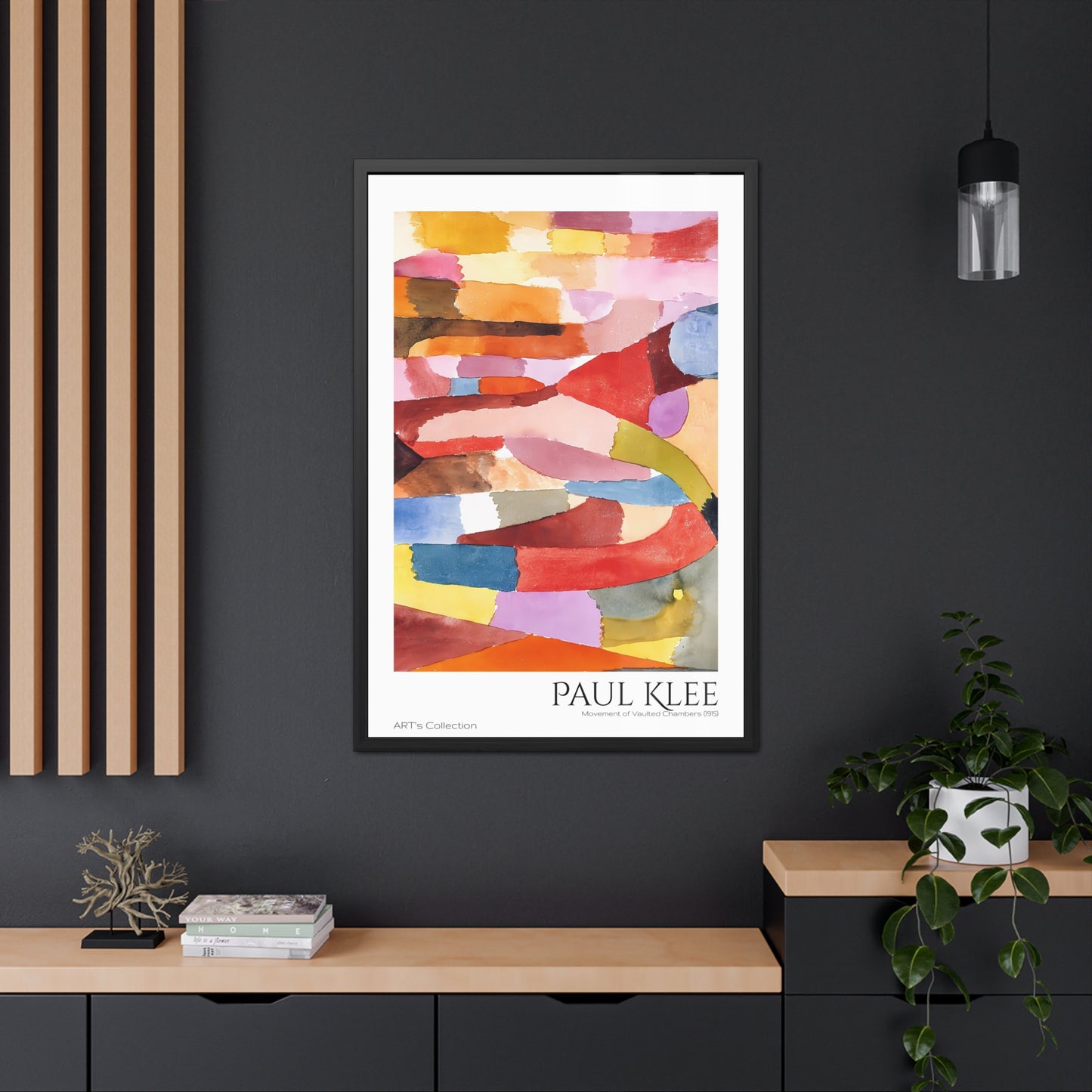 Movement of Vaulted Chambers (1915) by Paul Klee / Affiche Encadrée série ART's Collection