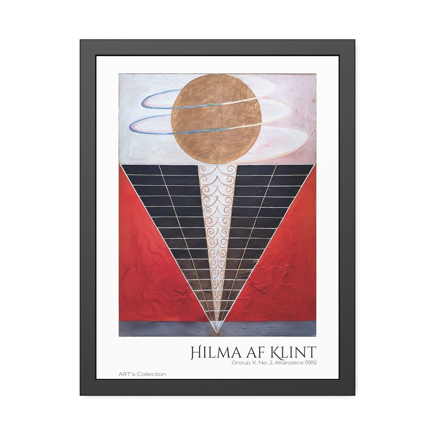 Group X No 2 Altarpiece (1915) by Hilma af Klint / Affiche Encadrée série ART's Collection