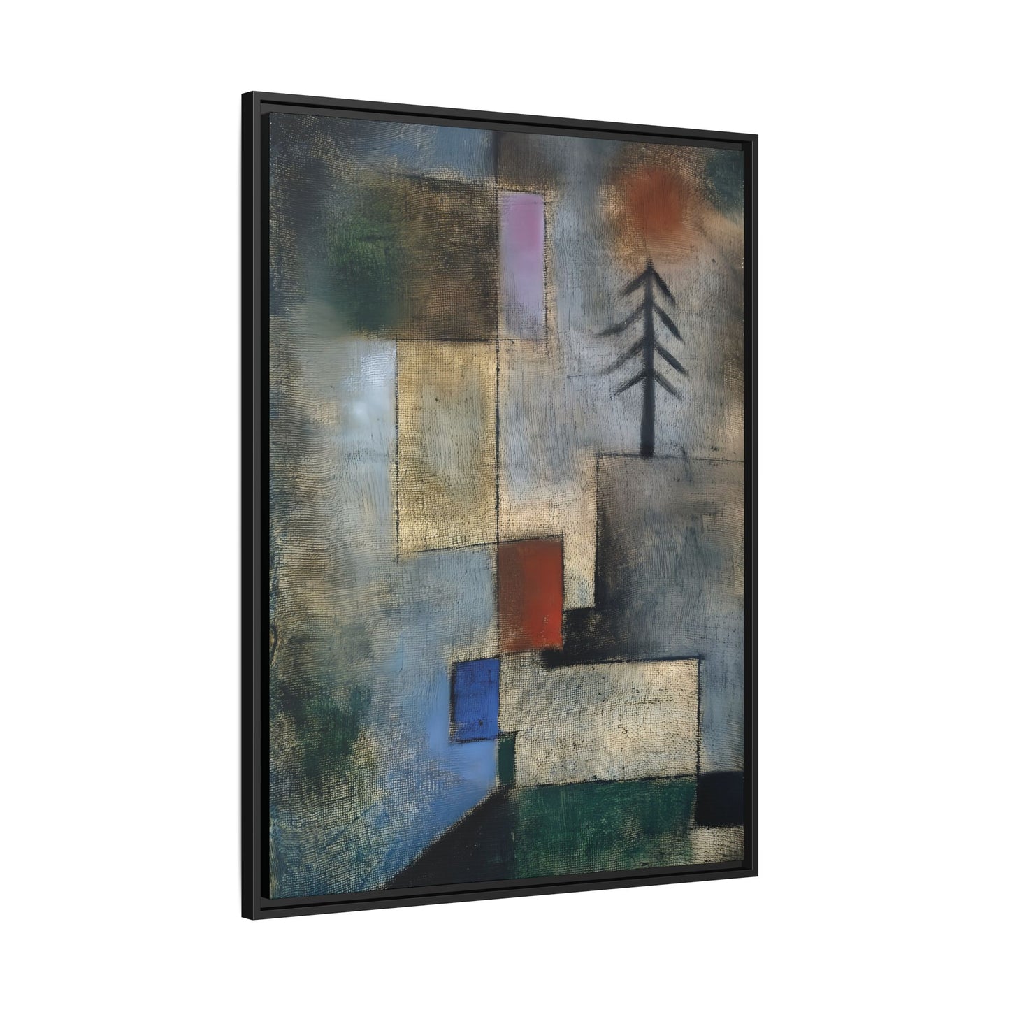 Small Picture of Fir Trees (1922) by Paul Klee / Toile encadrée sur caisse américaine