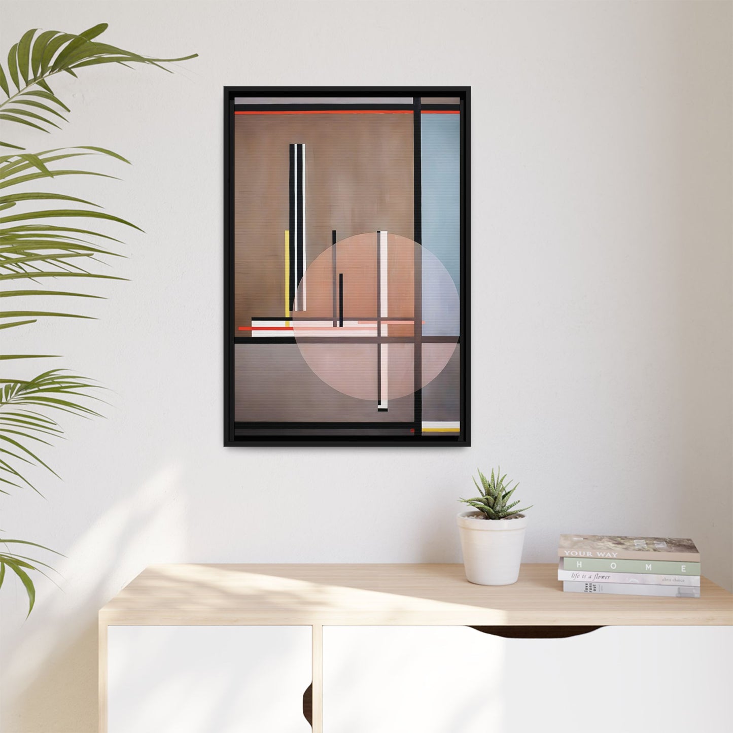 Lis (1922) by László Moholy-Nagy / Toile encadrée sur caisse américaine