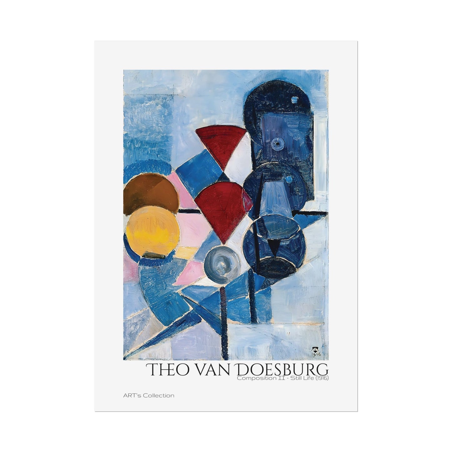 Composition II - Still Life (1916) by Theo van Doesburg / Affiche imprimée - Série ART's Collection
