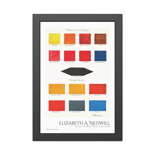 Portfolio, Historic Ornament Pl 39 (ca 1900) by Elizabeth A. Nedwill / Affiche Encadrée série ART's Collection