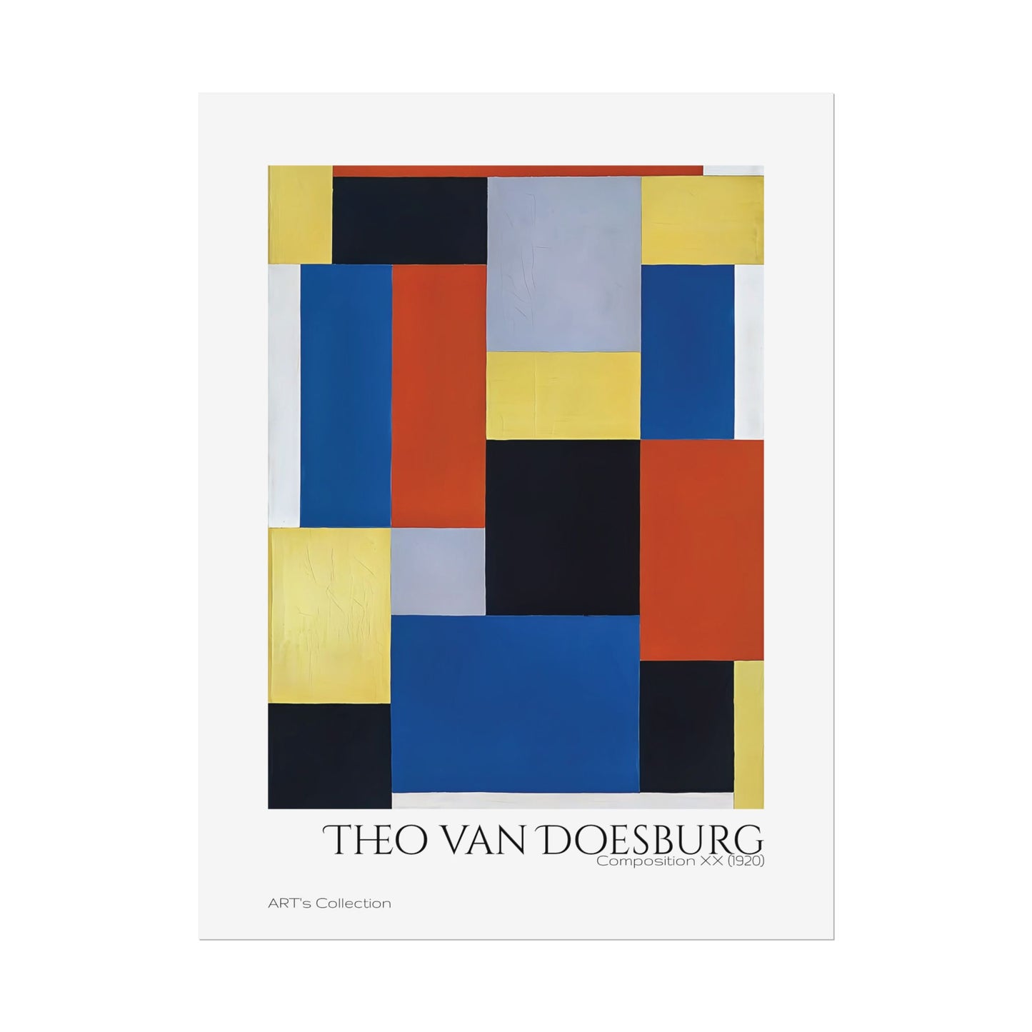 Composition XX (1920) by Theo van Doesburg / Affiche imprimée - Série ART's Collection